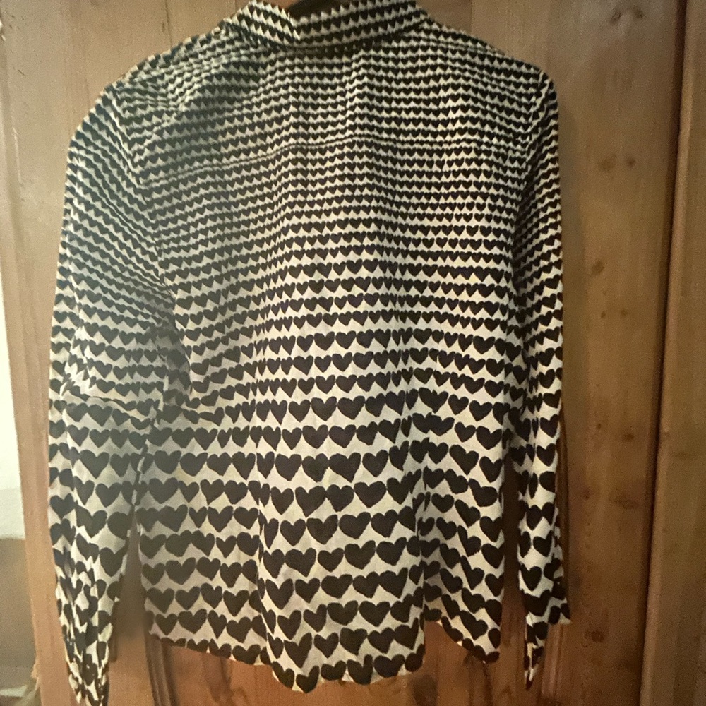 Heart Designs Button Down Blouse - image 2